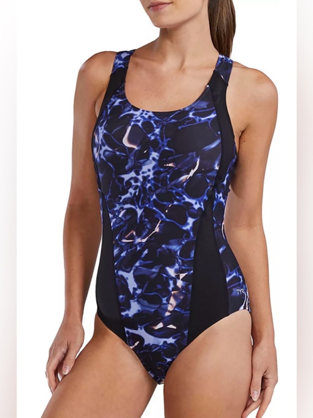 NEW TYR Women's Max Splice Controlfit Swimsuit Lunar Metal Size 6